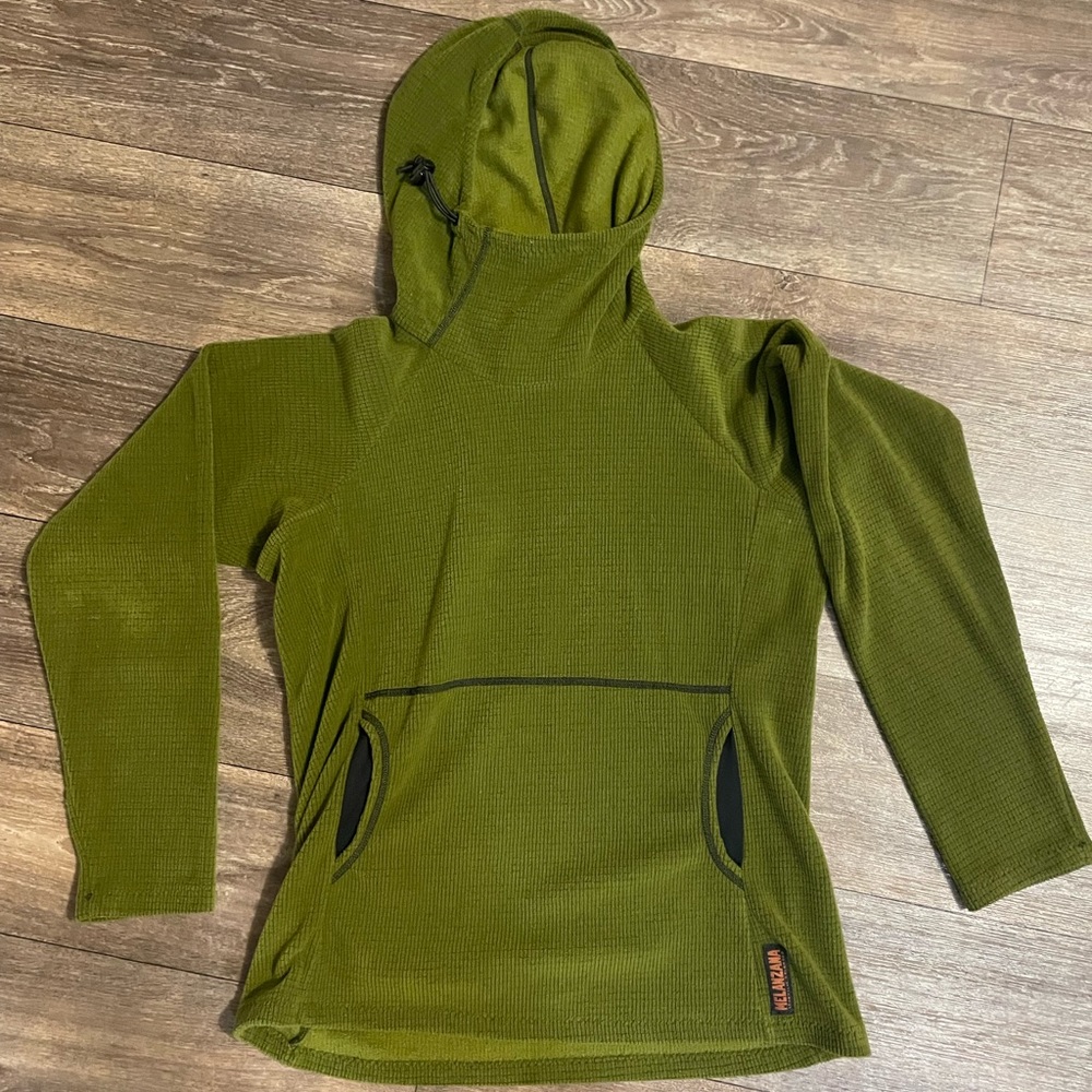 MELANZANA women’s micro grid hoodie